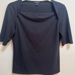 Ann Taylor Black Short Sleeve Top